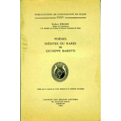 Poésies inédites ou rares de Giuseppe Baretti