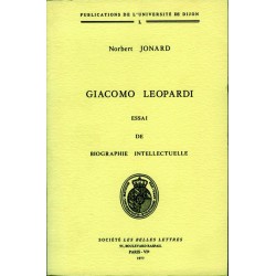 Giacomo Leopardi Essai de biographie intellectuelle 